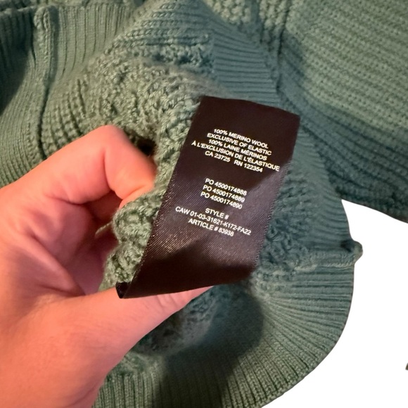 Aritzia Emporia Green Wool Cardigan Size Small - Picture 4 of 4